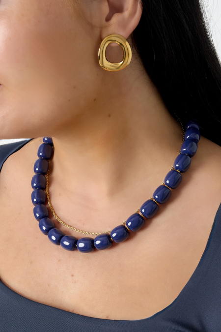 Colliers de perles en acrylique, série décontractée, simple et quotidienne, bijoux pour femmes 2