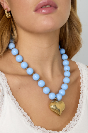 Collier De Perles Avec Cœur Suspendu h5 Image3
