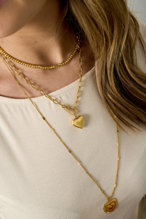 Collier Pendentif En Forme De Cœur Avec Fermeture Avant h5 Image2