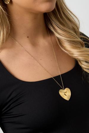 Colliers Pendentifs En Acier Inoxydable, Série Cœur, Décontracté, Quotidien, Simple, Bijoux Pour Femmes h5 Image3