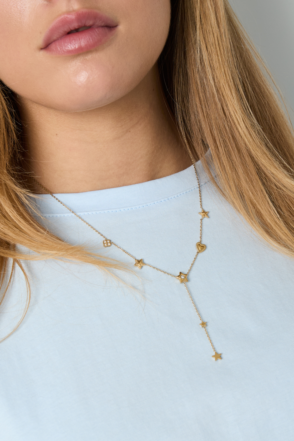 Colliers Pendentifs En Acier Inoxydable Série Star Casual Daily Simple Bijoux Pour Femmes h5Image5