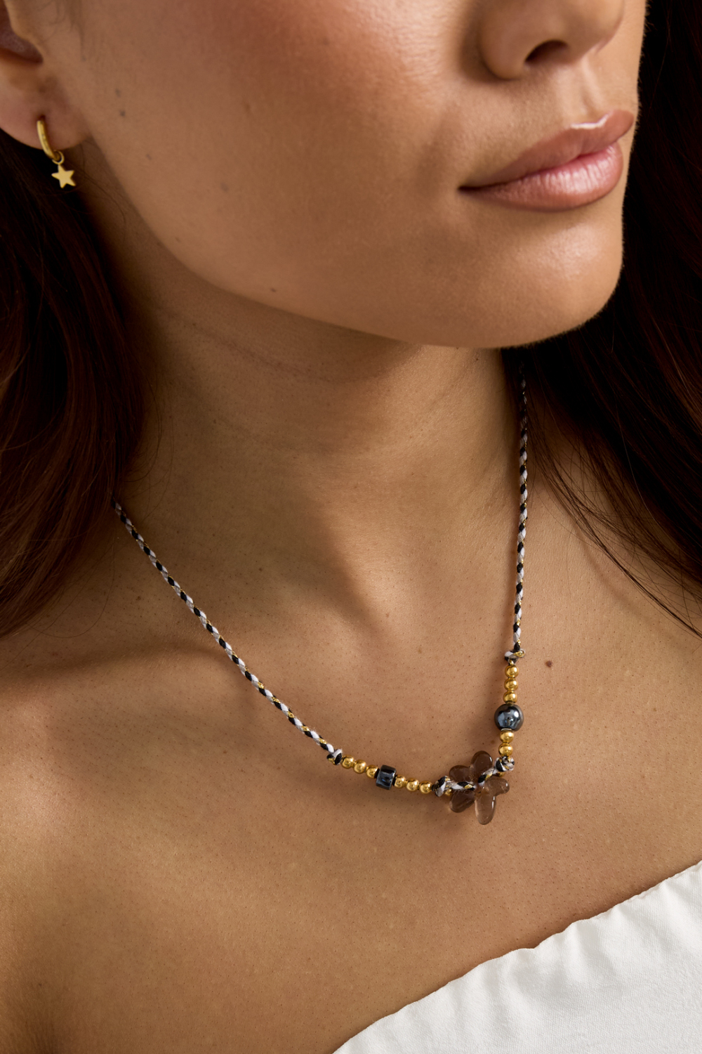 Colliers De Perles En Polyester, Série Florale Décontractée, Simple Et Quotidienne, Bijoux Pour Femmes Image5