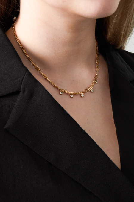 Collier chaîne scintillante 2
