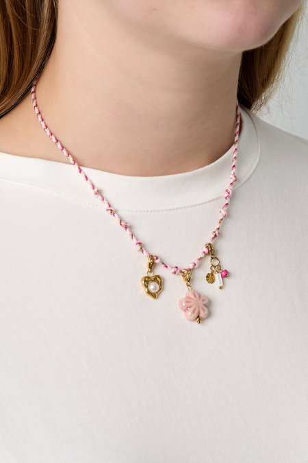 Collier en coton à spirales à faire soi-même 2