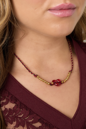 Colliers De Perles En Polyester, Série Cœur, Décontracté, Quotidien, Simple, Bijoux Pour Femmes h5 Image3