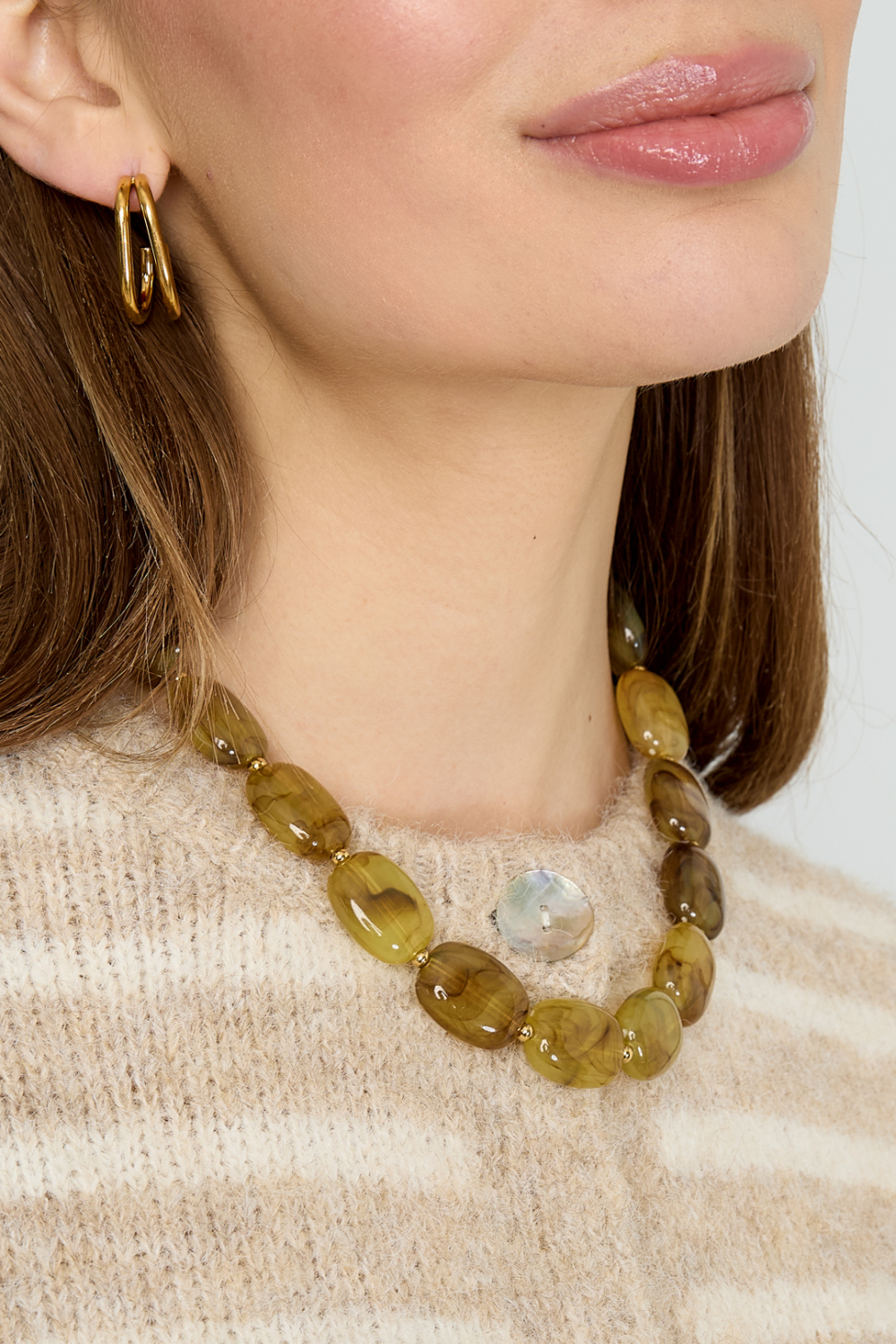 Collier De Perles Squovales Image5
