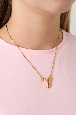 Collier Happy Initials Avec Breloques h5 Image4