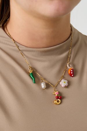 Collier Happy Initials Avec Breloques h5 Image2