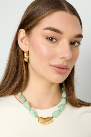 Collier Avec Perle Asymétrique Imposante h5 Image2