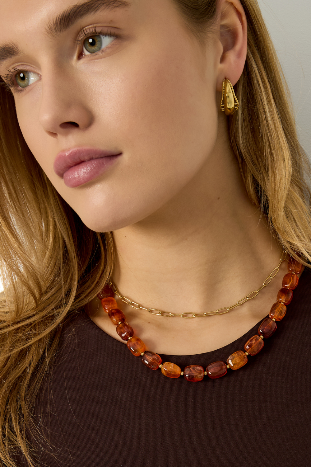 Colliers De Perles En Acrylique, Série Rétro Classique Quotidienne, Bijoux Pour Femmes Image3