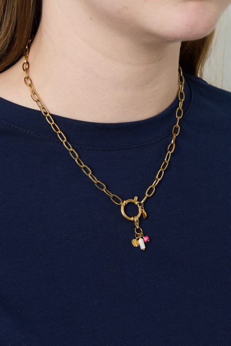 Collier nœud doré 2