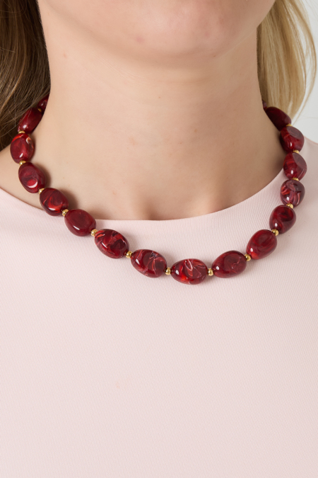 Colliers de perles en acrylique, décontractés et quotidiens-13mm*18.4mm 2