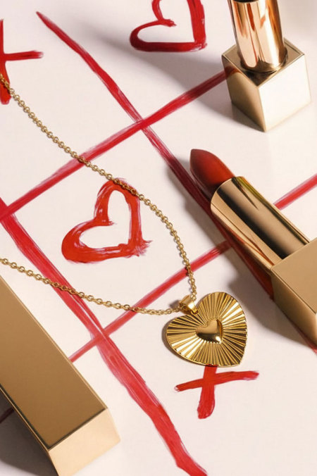 Colliers Pendentifs En Acier Inoxydable, Série Cœur, Décontracté, Quotidien, Simple, Bijoux Pour Femmes 2