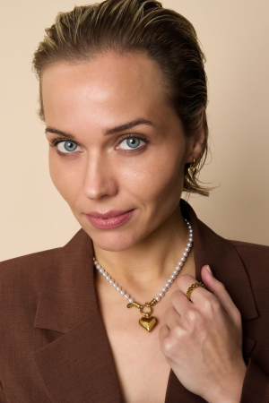 Colliers De Perles En Forme De Cœur, Série Décontractée, Simple Et Quotidienne, Bijoux Pour Femmes h5 Image3