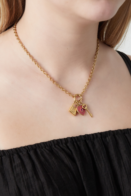 Collier DIY en forme de cœur 2