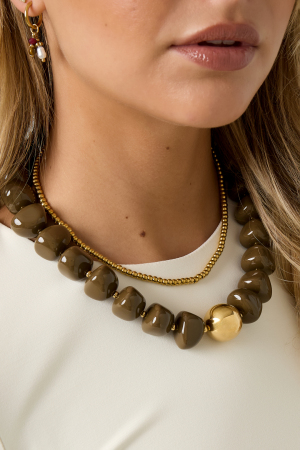 Colliers De Perles En Acrylique, Série Rétro Classique Quotidienne, Bijoux Pour Femmes h5 Image3