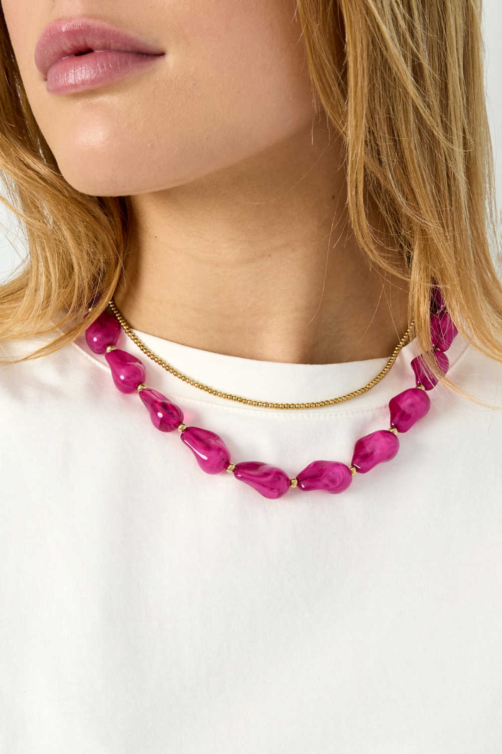 Colliers De Perles En Acrylique, Série Décontractée, Simple Et Quotidienne, Bijoux Pour Femmes Image3