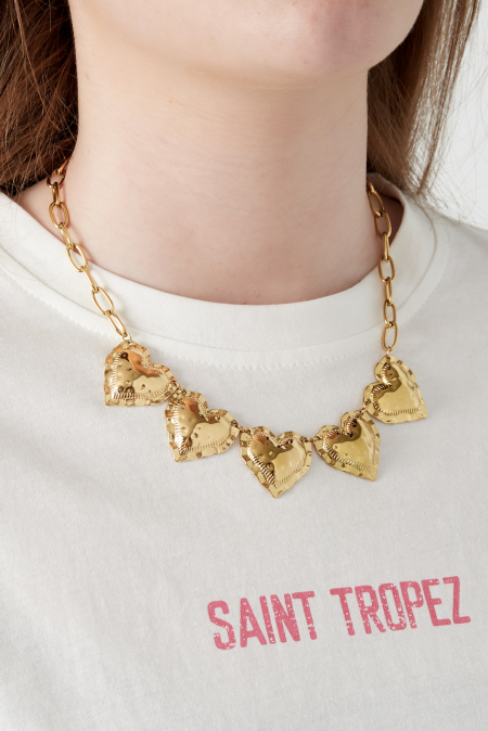 Collier 5 cœurs 2