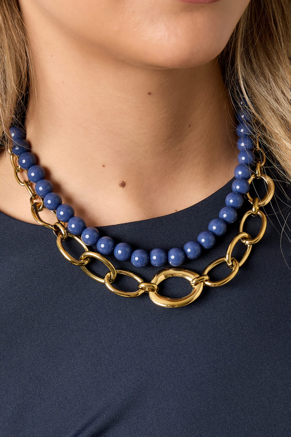 Colliers En Acier Inoxydable Pour Femmes, Style Décontracté, Simple Et Quotidien h5Image3