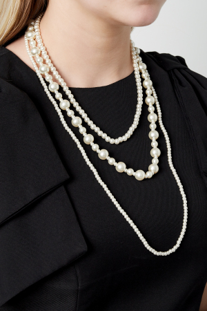 Collier Superposé De Perles Mélangées h5 Image2