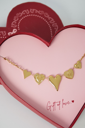 Collier D'amour En Acier Inoxydable h5 Image2