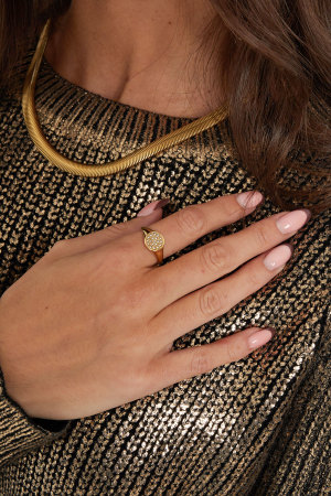 Bague Ronde Avec Pierres h5 Image2