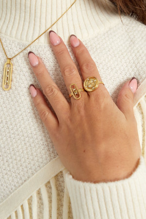 Bague Ronde Avec Pierres h5 Image2