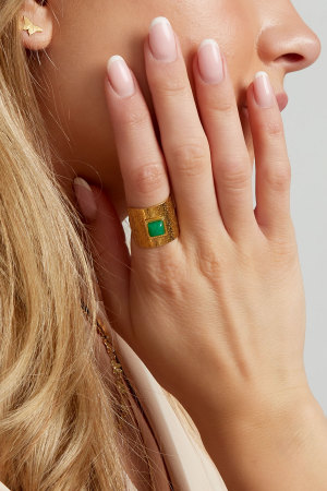 Bague Bohème Luxuriante - Dorée h5 Image2