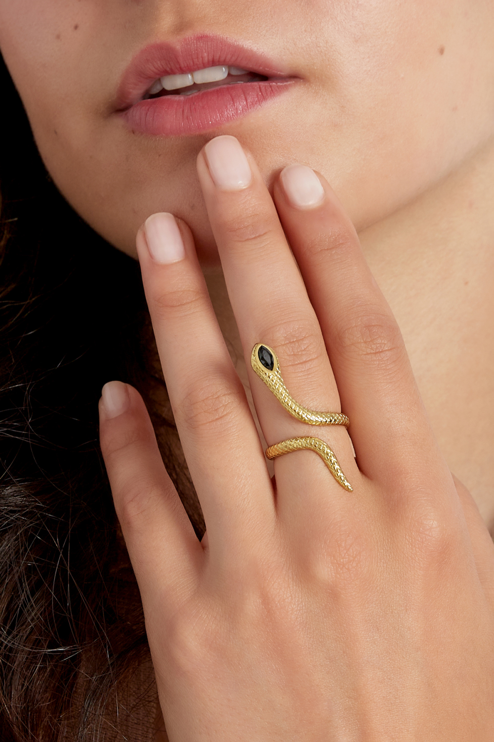 Bague Serpent Noir Image2