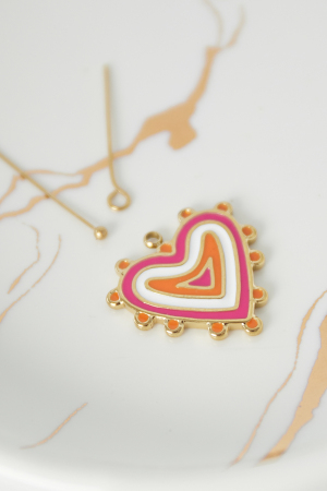 Charm Funky Love - Rose Orangé h5 Image2