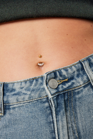 Piercing Nombril Twinkle Belly - Doré h5 Image2