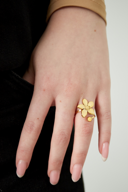 bague à pois fleuris 2