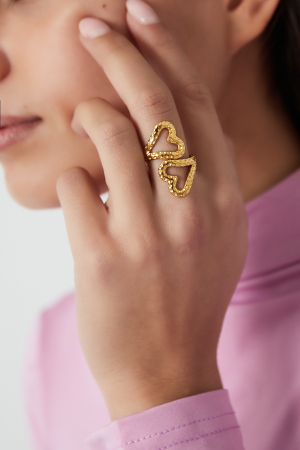 Bague Double Coeur h5 Image2