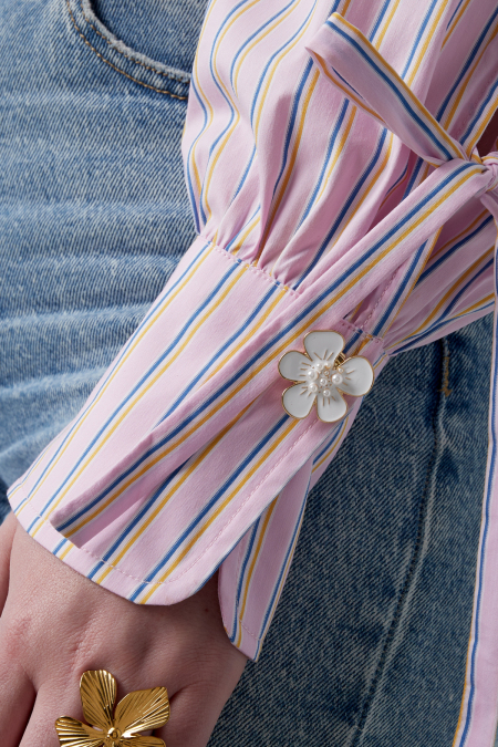 Boutons de manchette finesse florale 2