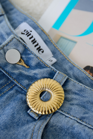 Broche Épingle À Cheveux Ronde À Motif Rayé h5 Image3