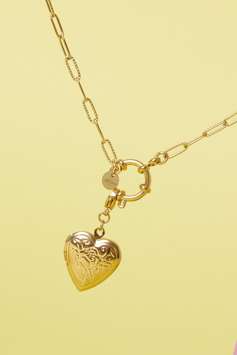 Pendentif Cœur Photo Rose Diy h5Image3