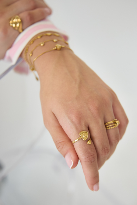 Bague avec cœurs ajustables 2