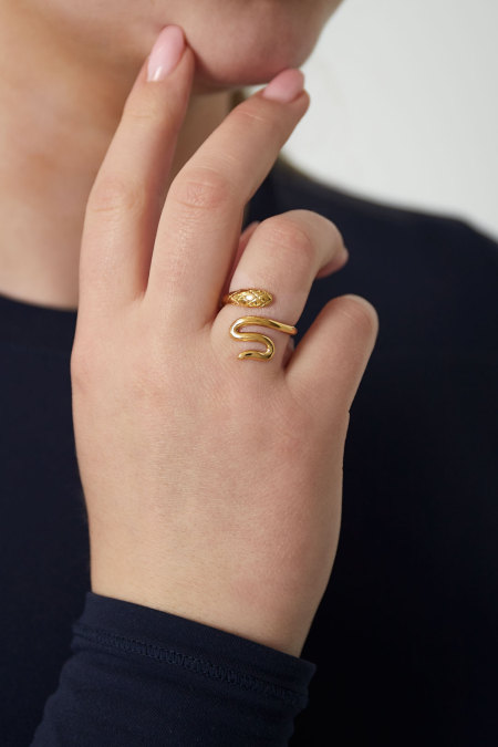 bague serpent éblouissant 2