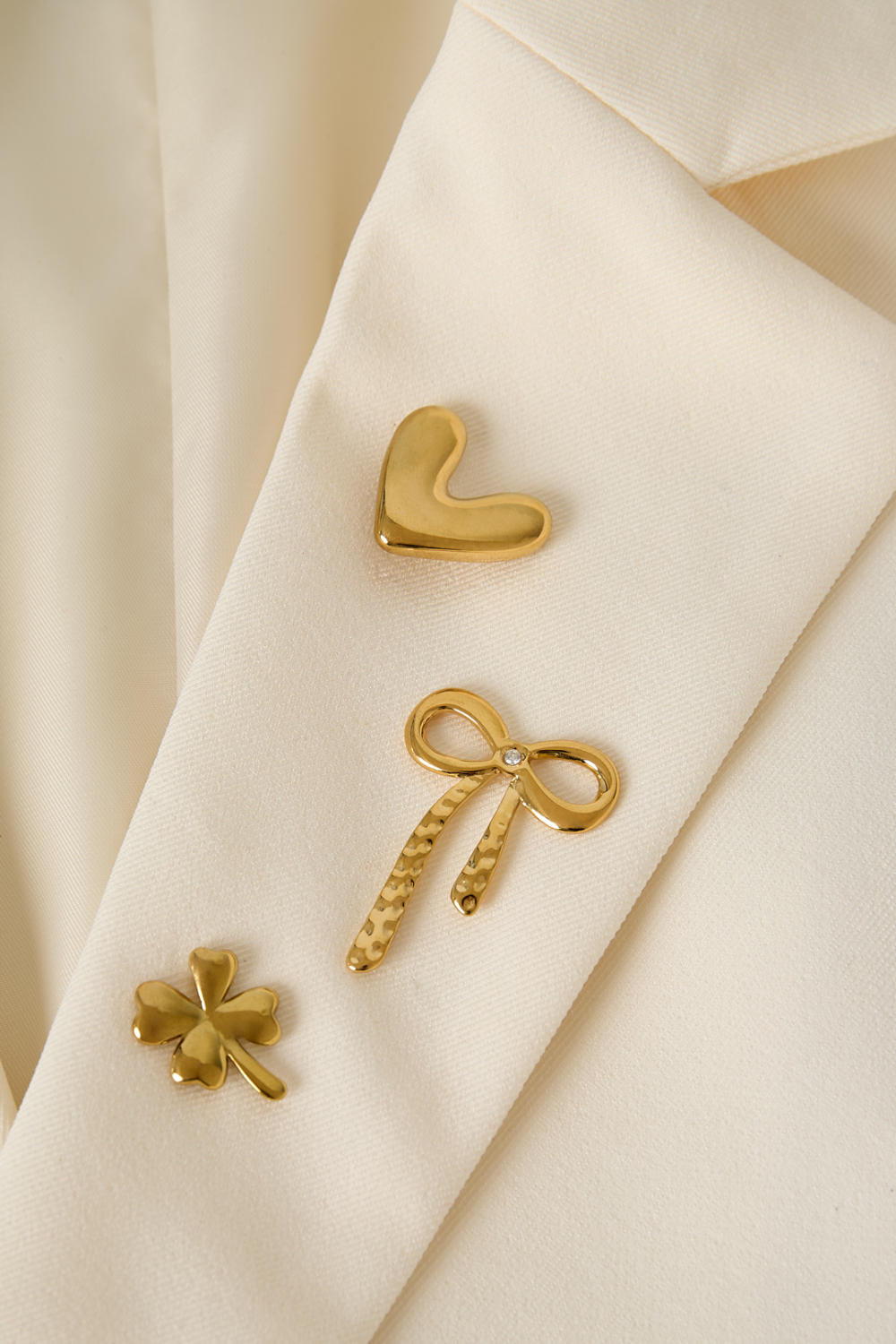 Broches En Acier Inoxydable En Forme De Cœur Collection Daily Simple Bijoux Pour Femmes Image5
