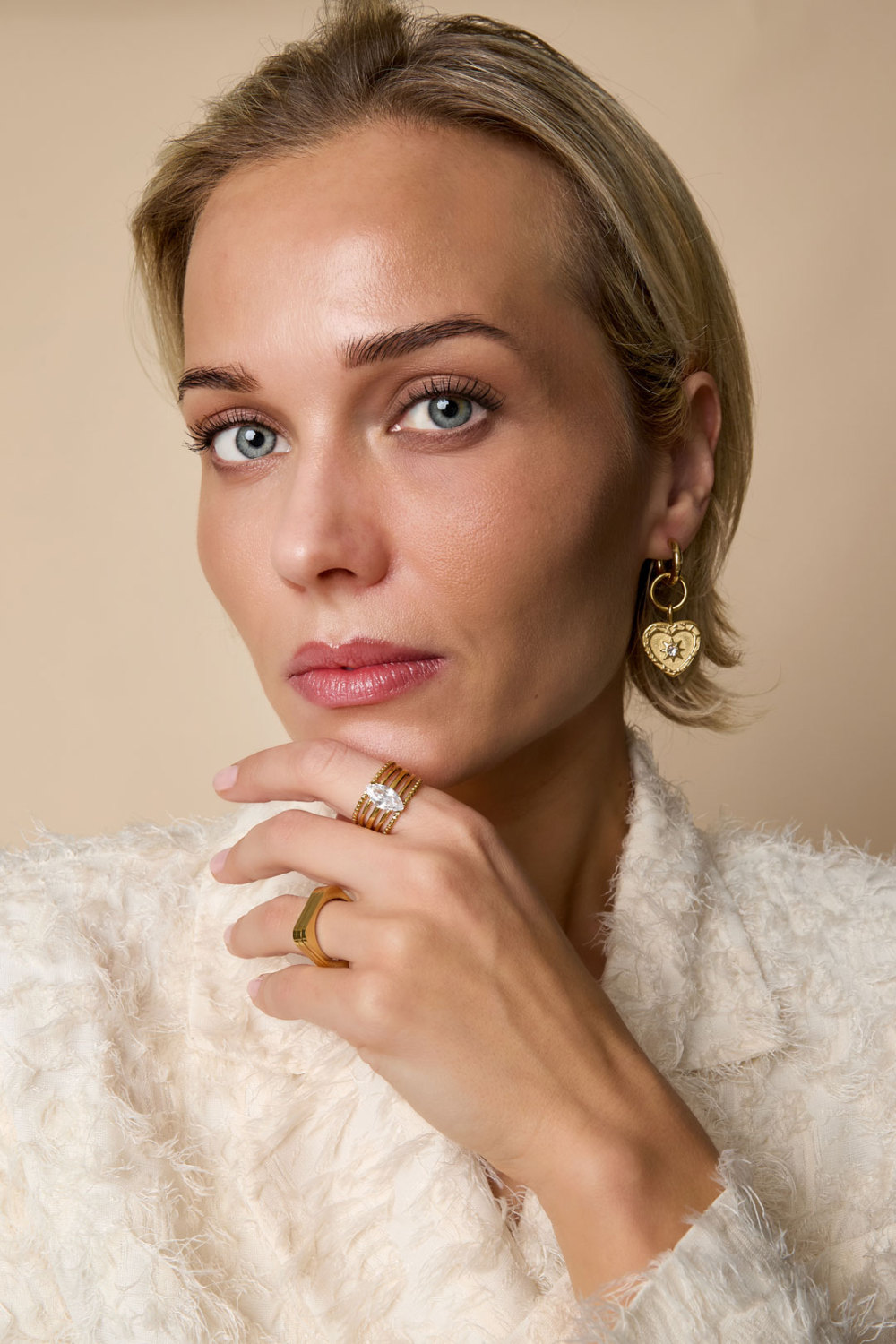 Bagues En Acier Inoxydable Avec Pierres Précieuses, Lignes Décontractées, Simples Et Quotidiennes, Bijoux Pour Femmes h5Image2