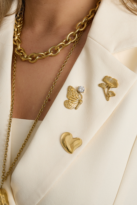 Broches papillon en acier inoxydable, collection Daily Simple, bijoux pour femmes 2