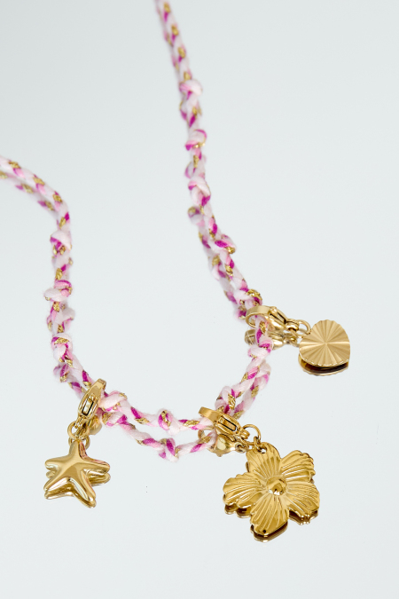 Bijoux en acier inoxydable, breloques florales, style décontracté, quotidien 2