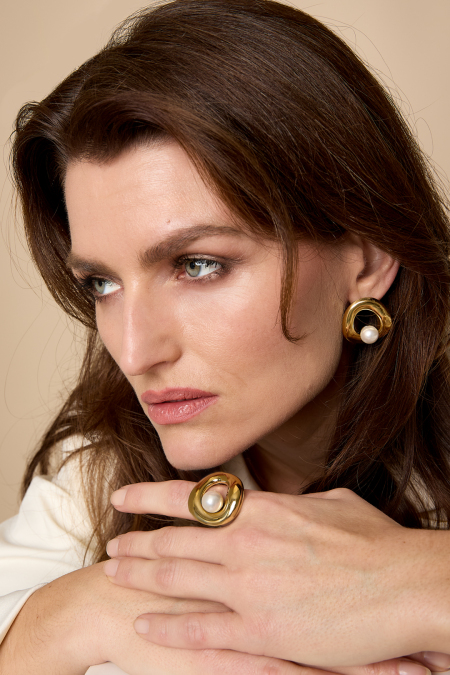 Bagues En Acier Inoxydable, Style Cercle, Collection Décontractée Et Simple Pour Femmes 2