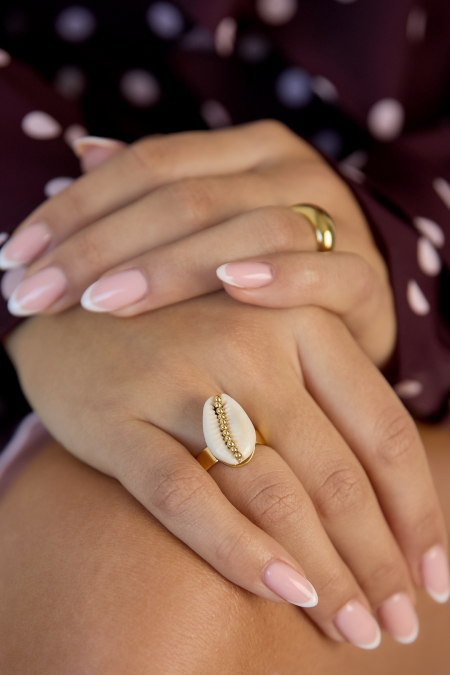 Ring Shell Obsession Couleur or Cuivré 2