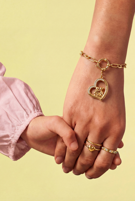 Bijoux Breloque Silhouette Mère Et Fille À Faire Soi-Même 2