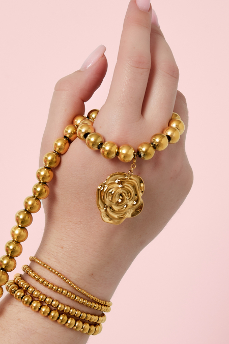 Breloque bijou rose 2
