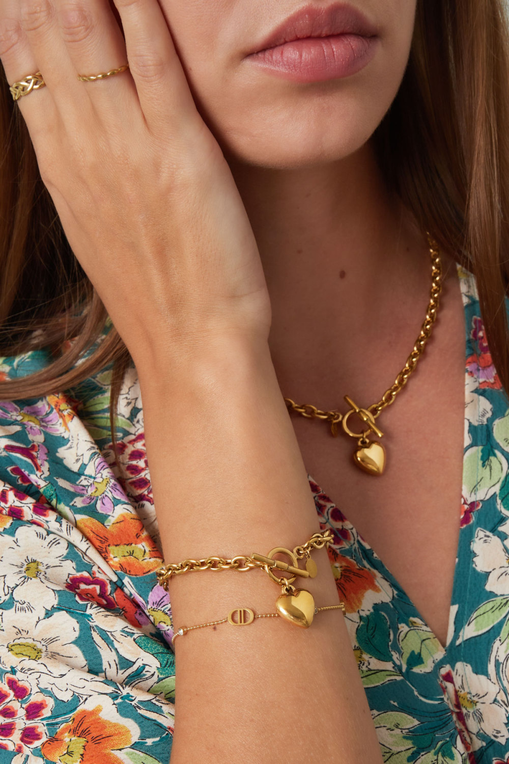 Bracelet Lien Avec Coeur Image2