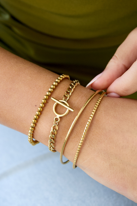 Bracelet Chaîne Sanya Argenté Acier inoxydable 2