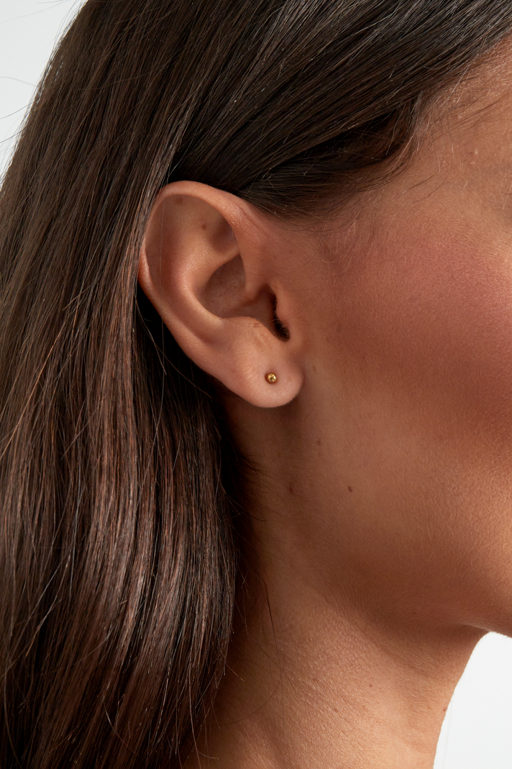 Boucles D'oreilles Midi Dot Argenté Acier Inoxydable h5Image2