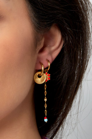 Boucles D'oreilles Avec Breloque Ronde h5 Image3